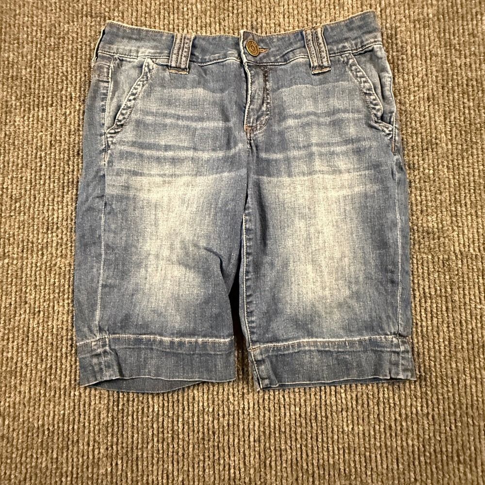 Kut from the Kloth Womens Size 6 Denim Bermuda Shorts Blue Medium Wash KB630MA2R